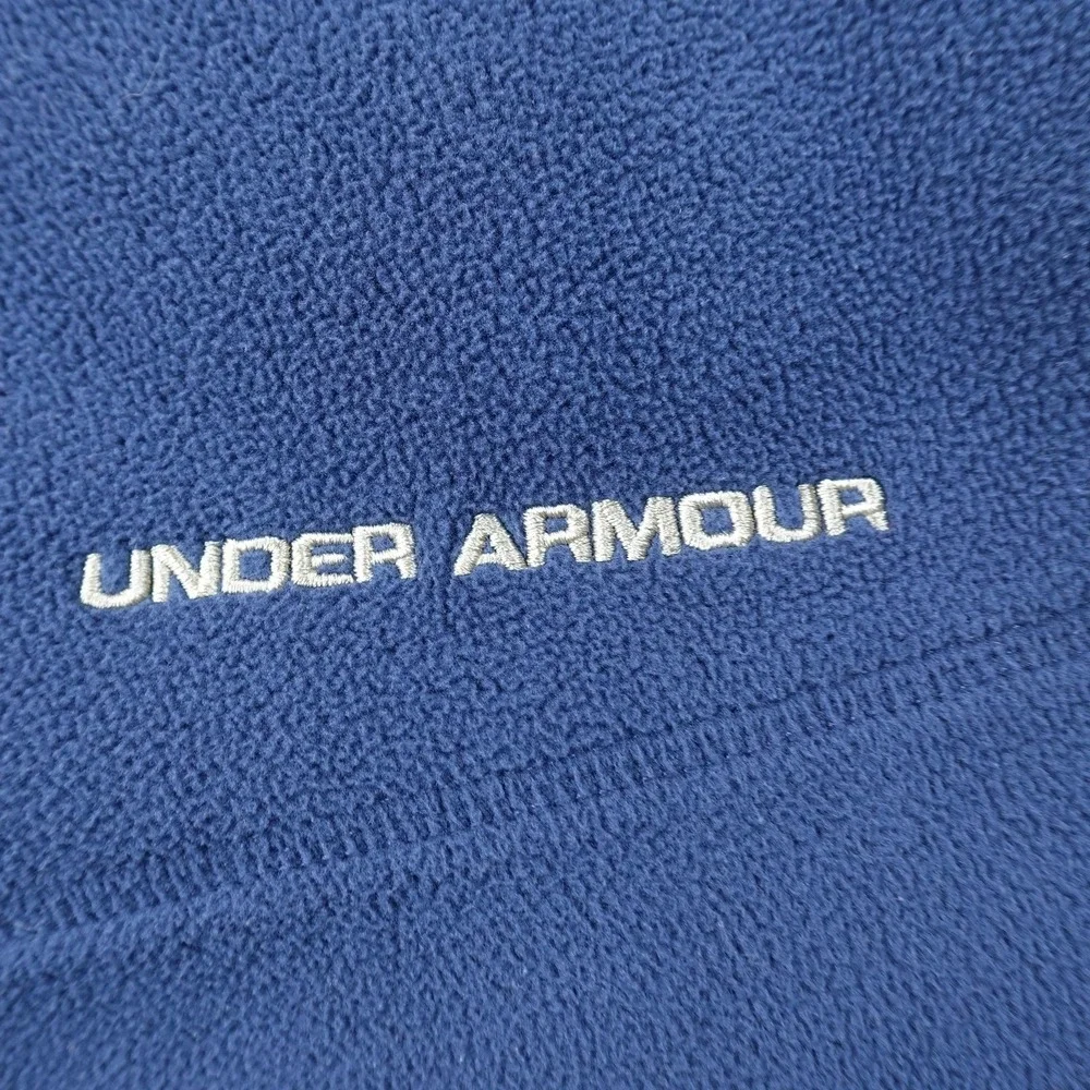 Under Armour Jacket Mens M Blue Full Zip Fleece Athletic‎ Outdoor Athletic Coat